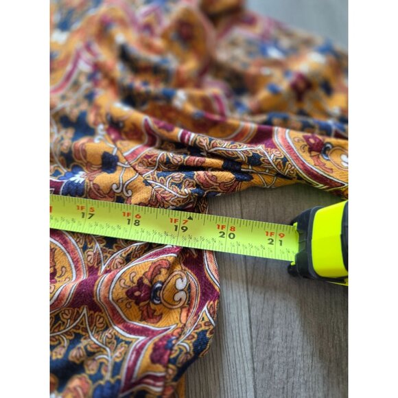 Ruby Rd. Multicolor Paisley Tunic Top With Beaded Neckline L - Picture 7 of 7
